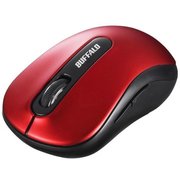 ワイヤレスマウス 無線(2.4GHz)接続式 BlueLED 5ボタンタイプ 電池式 ボタン割当 レッド BSMBW318RD