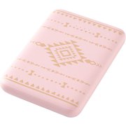 Pattern mobile battery(パターン モバイルバッテリー) 5000mAh 2A ベビーピンク QX-055BP