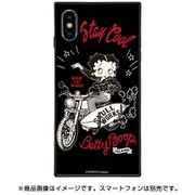 BJ-0014-IP0X-BLAK [スクエア型 ガラスケース iPhone XS/X用 BETTY STAY COOL]