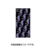 BJ-0007-IP7P-MIX1 [スクエア型 ガラスケース iPhone 8 Plus/7 Plus用 Riot Rabbits Pattern BK]