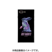 BJ-0007-IP7P-BLAK [スクエア型 ガラスケース iPhone 8 Plus/iPhone 7 Plus用 Riot Rabbits BK]