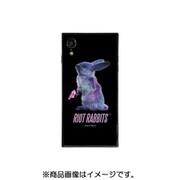 BJ-0007-IPXR-BLAK [スクエア型 ガラスケース iPhone XR用 Riot Rabbits BK]