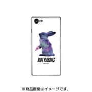 BJ-0007-IP78-WHIT [スクエア型 ガラスケース iPhone 8/7用 Riot Rabbits WH]