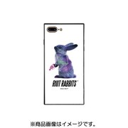BJ-0007-IP7P-WHIT [スクエア型 ガラスケース iPhone 8 Plus/7 Plus用 Riot Rabbits WH]