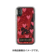 BL-0001-IP0X-REDD [グリッターケース iPhone XS/X用 glitter heart RD]
