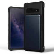 Galaxy S10用カードケース搭載ハイブリッドケース ディープシーブルー ヴェルス(VERUS_Damda Glide Shield Metallic) VR_GXNCSPTG2_BL