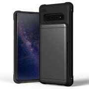 Galaxy S10用カードケース搭載ハイブリッドケース スチールシルバー ヴェルス(VERUS_Damda Glide Shield Metallic) VR_GXNCSPTG2_SV