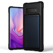 Galaxy S10+用カードケース搭載ハイブリッドケース ディープシーブルー ヴェルス(VERUS_Damda Glide Shield Metallic) VR_GXPCSPTG2_BL