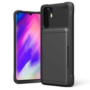 VR_H3PCSPTG2_SV [Huawei P30Pro用カードケース搭載ハイブリッドケース スチールシルバー ヴェルス（VERUS_Damda Glide Shield Metallic）]