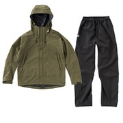 MENSマルチストレッチレインスーツ カーキM
