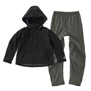 LADIESマルチストレットレインスーツ ブラックM
