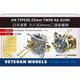 VTMW20046 日本海軍 九六式25mm 連装機銃セット 2種照準器/防弾板付 [1/200スケール レジン製ディティールアップパーツ]