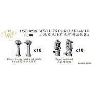 FSM710248 WW.II 日本海軍 光学照準儀セットIII 風防付12cm双眼望遠鏡、二式哨信儀 [1/700スケール ディティールアップパーツ]