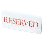 店舗看板 えいむ RESERVED 白RY-16 赤文字