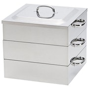 蒸し器・せいろ 電磁用角蒸器 2段 33cm