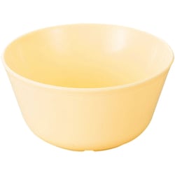 飯碗 ポリプロ おわん クリーム色 14cm №1724K
