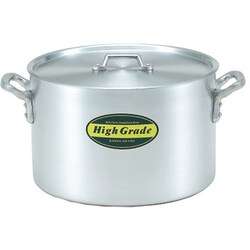 寸胴鍋 ハイグレード アルミ半寸胴鍋 目盛付 30cm(15L)