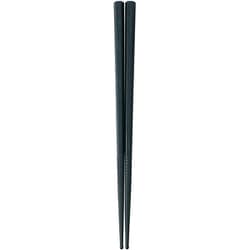 箸 ダブルエンボス食事箸 黒19cmPM-322