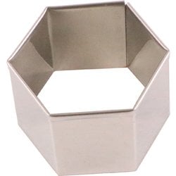 野菜抜き型 たかもりの18-8パテ抜 亀甲 №7 58mm