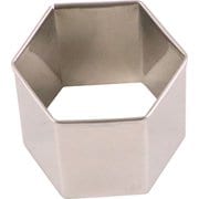 たかもりの18-8パテ抜 亀甲 №6 52mm [野菜抜き型]
