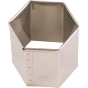たかもりの18-8パテ抜 亀甲 №5 43mm [野菜抜き型]