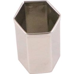 野菜抜き型 たかもりの18-8パテ抜 亀甲 №2 28mm