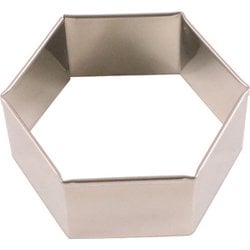 野菜抜き型 たかもりの18-8パテ抜 亀甲 №12 96mm