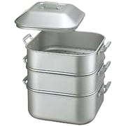 蒸し器・せいろ キング アルマイトジャンボ蒸器 中(茶碗48ヶ)