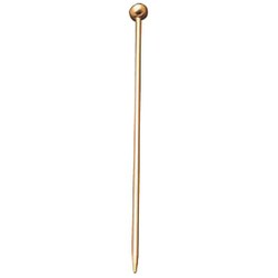 カクテル用品 カクテルピン(6本入) 金メッキ 玉