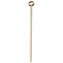 カクテル用品 カクテルピン(6本入) 金メッキ 丸穴