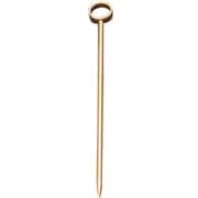 カクテル用品 オードブルピン(6本入) 金メッキ 丸穴