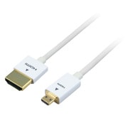細径HDMIケーブル A-microD 1.5m ホワイト HHC-14TARD-1P5M