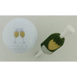 シャンパンボトルティー1本ボール1球セット