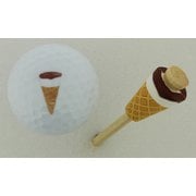 コーンアイスクリームティー1本ボール1球セット