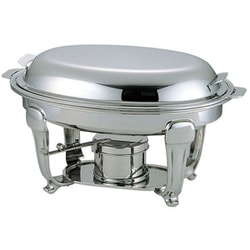 保温調理鍋 UK 18-8スタッキング バロン小判チューフィングディッシュ15.1/2