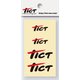 TICTロゴ（小・ホワイト） カッティングステッカー