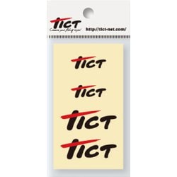 TICTロゴ（小・ホワイト） カッティングステッカー