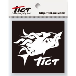 TICTロゴ（アジ） カッティングステッカー