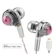 MFI認証取得 Lightning対応イヤホン ORTA Lightning Queenly Pink AZLA-ORTA-PNK-LI