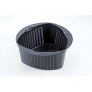 コーナーポット PP トライアングルトライ 45㎝ ザル 黒