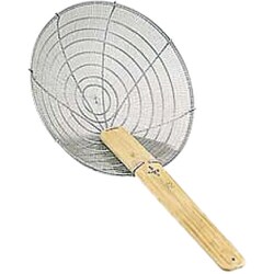 そば・うどん用具 HG 鉄油こしソバ揚 30cm