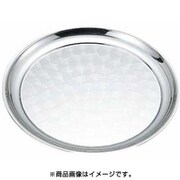 トレイ・盆 F 18-0丸盆 ラセン模様入 12インチ