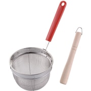 こし器 18-8バスケット万能こし すり棒付