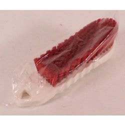 スポンジ・たわし入れ シンクブラシ《ハード》レッド