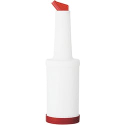 カクテル用品 ジュース コンテナ M 850ml 赤 #S-04198