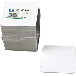コースター №107 白角コースター絹目入り90x90(1mm) 100枚入