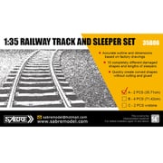 35B06-A 鉄道用線路＆まくら木 35.71cm [1/35スケール プラモデル]