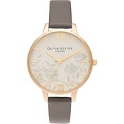 Lace Detail - Demi Nude Dial Vegan London Grey & Gold OB16MV98