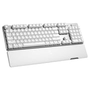 メカニカル CherryMX 赤軸 無線ゲーミングキーボード 英語配列104キー ホワイト GK300 GameSir GK300