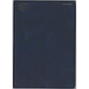 手帳 2019年12月はじまり A5サイズ レフト式 CARVE NAVY COT-46776
